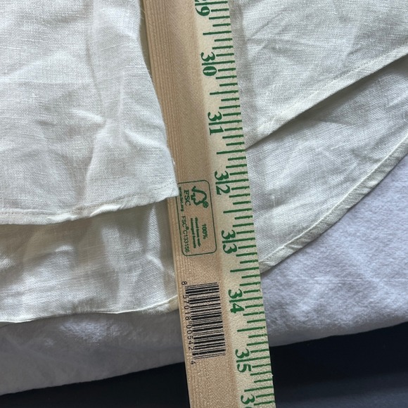 Ralph Lauren Blaire Linen Button Down Shirt‎ Mens XL Ivory Beige Casual - Picture 8 of 9